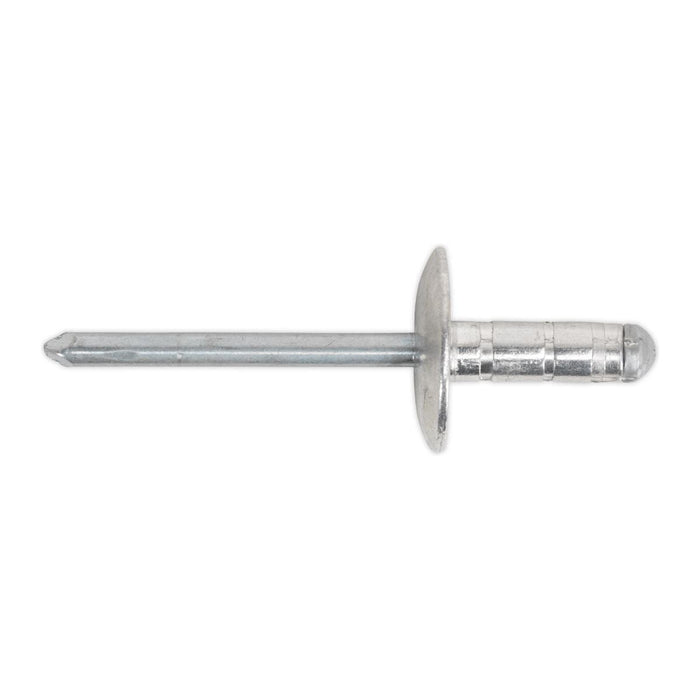 Sealey Aluminium Multi-Grip Rivet Large Flange 4.8 x 13mm Pack of 200 RM4813L Sealey - Town Tools 