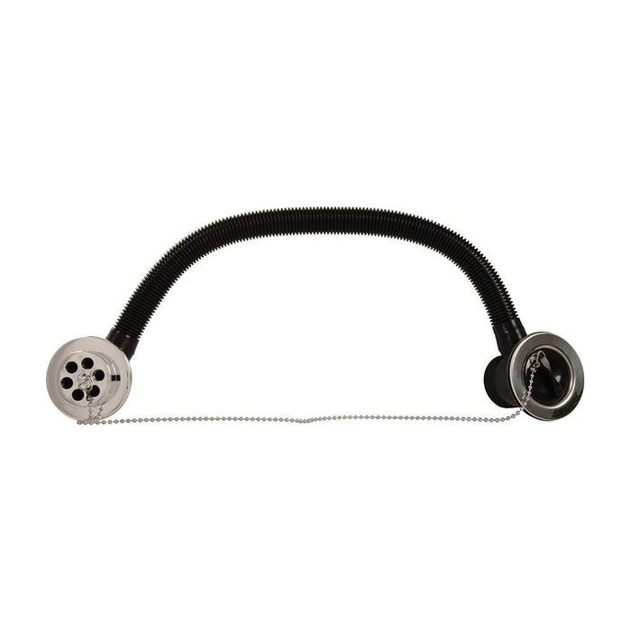 Plumbob Bath Waste with Rubber Plug & Chain 1-1/2" (38mm) Plumbob - Town Tools 