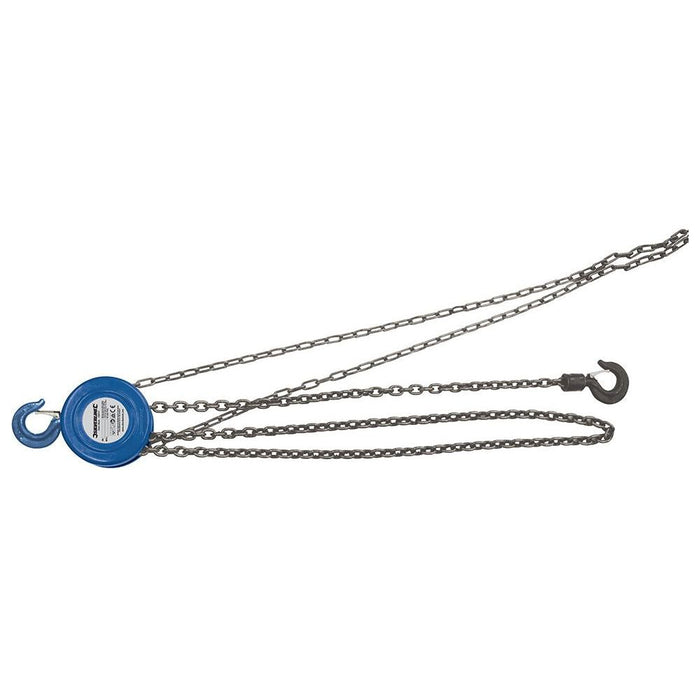 Silverline Chain Block 5000kg / 3m Lift Height Silverline - Town Tools 