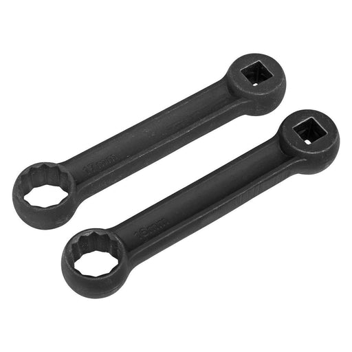 Sealey Mercedes Benz Engine Mount Spanner 16 & 17mm 2pc VS3005 Sealey - Town Tools 