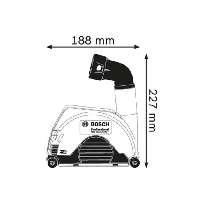 Bosch GDE 115/125 FC-T Professional Grinder Dust Extraction Bosch - Town Tools