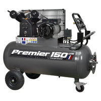 Sealey Air Compressor 150L Belt Drive 3hp with Front Control Panel SAC3153B