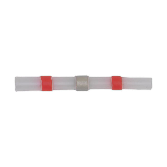 Sealey Heat Shrink Butt Connector Solder Terminal 22-18 AWG Red Pack of 25 Sealey - Town Tools 