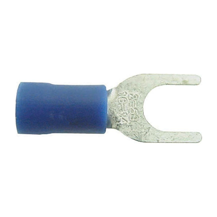 Wot-Nots Wiring Connectors - Blue - Fork - 5mm - Pack of 4 Pearl - Town Tools 