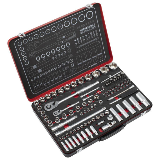 Sealey Premier Platinum Premier Platinum Socket Set 1/4" & 1/2"Sq Drive 108pc Sealey Premier Platinum - Town Tools 