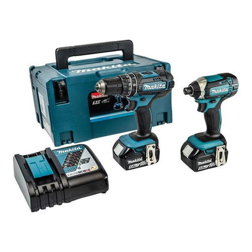 Makita DLX2131TJ Twin Pack 18V 2 x 5.0Ah Li-ion Makita - Town Tools