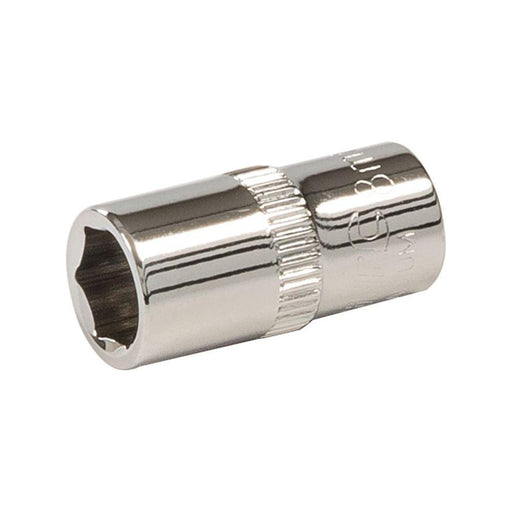Silverline Socket 1/4" Drive 6pt Metric 8mm Silverline - Town Tools 