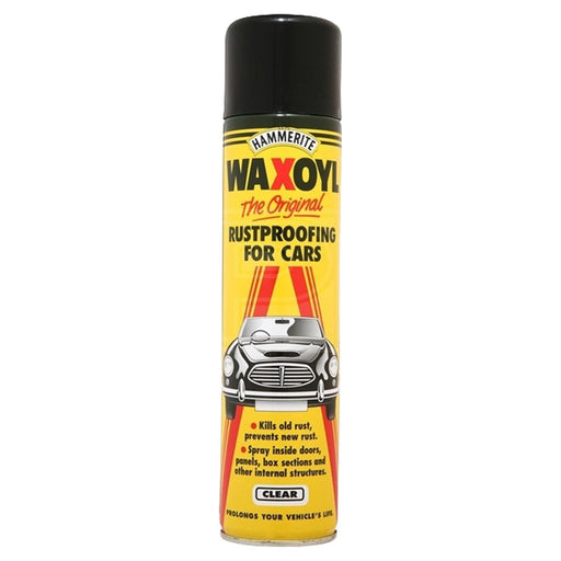 2 x HAmmERITE WAXOYL CLEAR 400ml AEROSOL SPRAY RUST PROOF PREVENTION - 5092943 Hammerite - Town Tools 