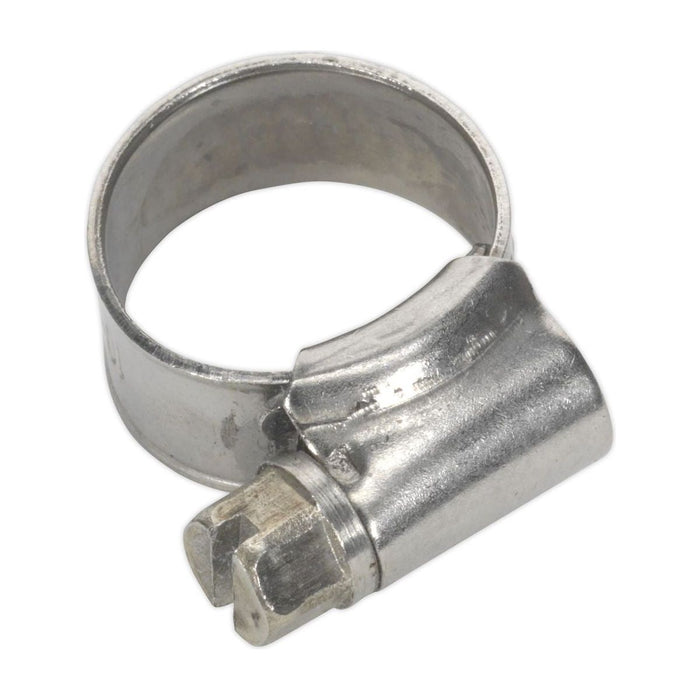 Sealey Hose Clip Stainless Steel10-16mm Pack of 10 SHCSS000 Sealey - Town Tools 