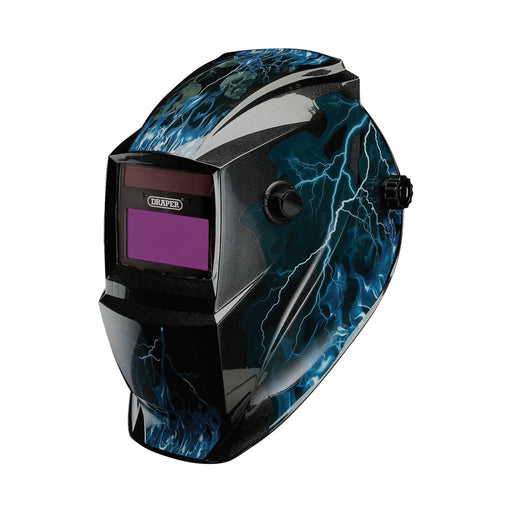 Draper Auto-Darkening Welding Helmet, Blue Skull 02514 Draper - Town Tools 