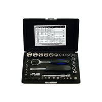 Laser Alldrive Socket & Bit Set 1/4"D 40 pc 3568