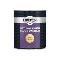 Liberon Natural Finish Floor Varnish Clear Satin 2.5 litre