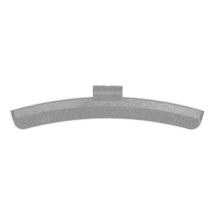 Sealey Wheel Weight 50g Hammer-On Plastic Coated Zinc for Alloy Wheels Pack of 5 Sealey - Town Tools 