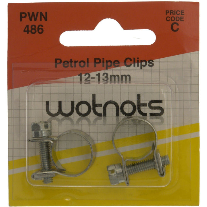 Wot-Nots Petrol Pipe Clips 12-13mm - Pack of 2 Wot-Nots - Town Tools 