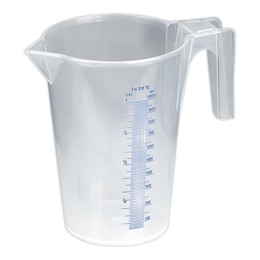 Sealey Measuring Jug Translucent 1L JT1000 Sealey - Town Tools 
