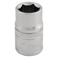 Draper 6 Point Metric Socket, 3/8" Sq. Dr., 11mm 16536