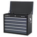 Sealey Topchest 5 Drawer with Ball-Bearing Slides Black/Grey AP3505TB Sealey - Town Tools 