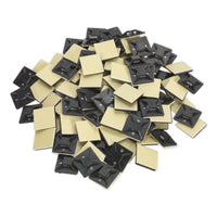 Sealey Self-Adhesive Cable Tie Mount 25 x 25mm Black Pack of 100 CTM2525B