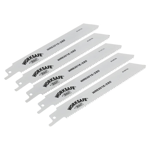 Sealey Reciprocating Saw Blade 280mm 10tpi Pack of 5 WRS3018/280 Sealey - Town Tools 