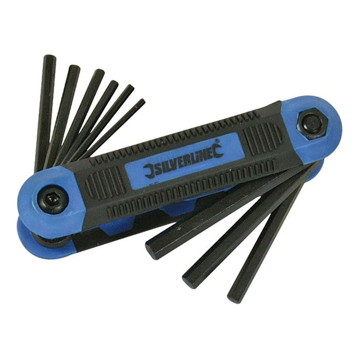 Silverline Expert Hex Key Imperial Tool 9pce 5/64" - 1/4" Silverline - Town Tools 