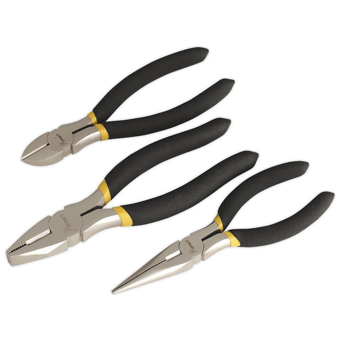 Sealey Pliers Set 3pc Ni-Fe Finish AK9333