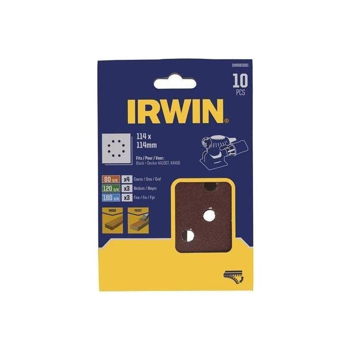 Irwin® 1/4 Punched Sanding Sheet Set, 10 Piece IRWIN® - Town Tools