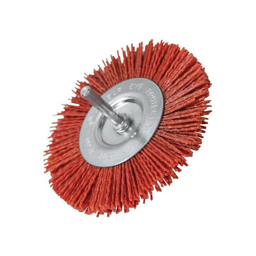 Faithfull Nylon Circular Brush 100mm x 6mm Shank Faithfull - Town Tools