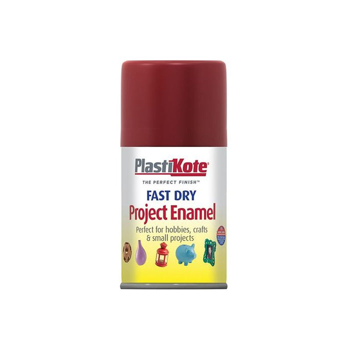 Plastikote Fast Dry Enamel Aerosol Metallic Red 100ml PlastiKote - Town Tools