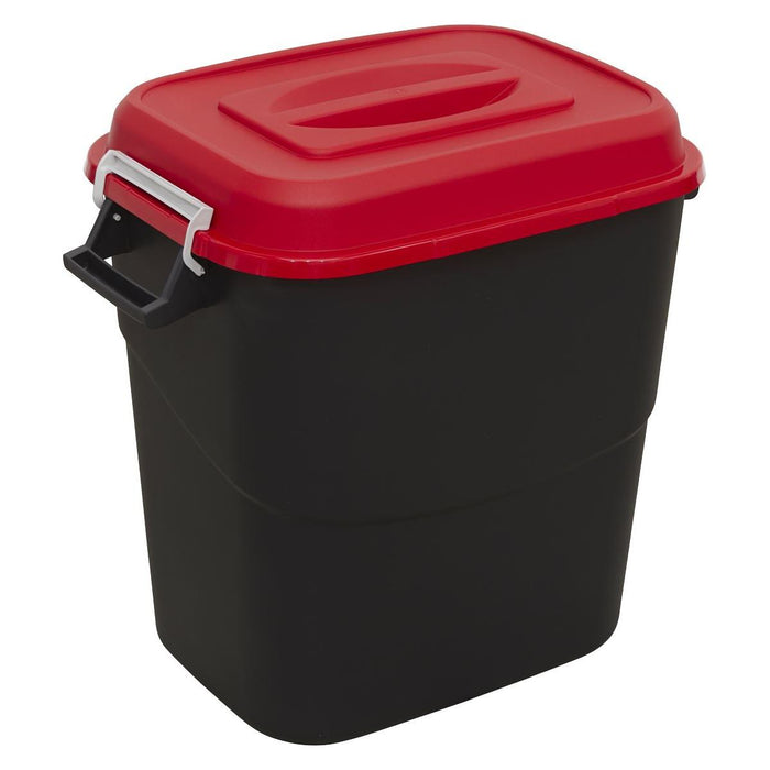 Sealey Refuse/Storage Bin 75L Red BM75R Sealey - Town Tools 