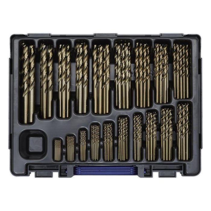 Sealey HSS Cobalt Fully Ground Drill Bit Assortment 170pc1-10mm DBS170CB