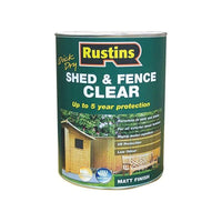 Rustins Quick Dry Shed and Fence Clear Protector 5 litre