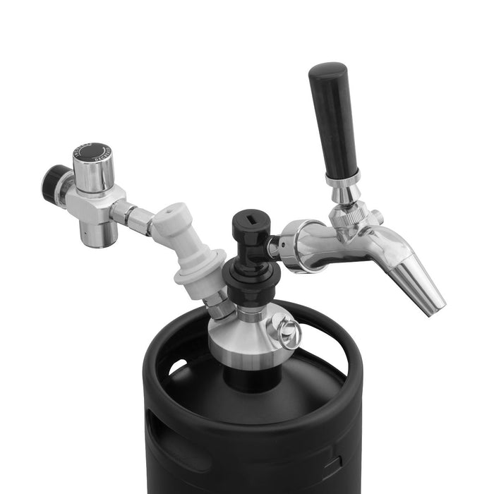 Baridi 5L Matte Black Mini Keg Growler Deluxe Style Beer Tap Baridi - Town Tools 