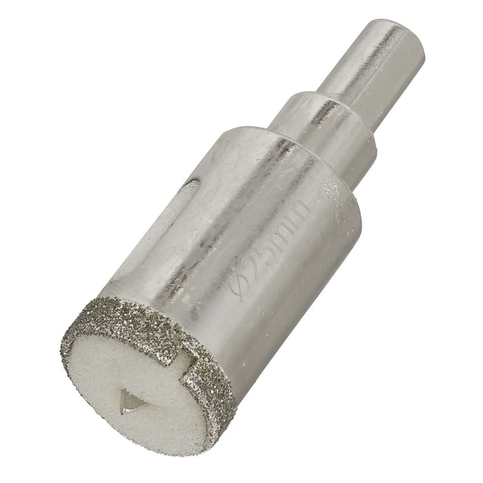 Sealey Electroplated Diamond Hole Saw 25mm DHS25 Sealey - Town Tools 
