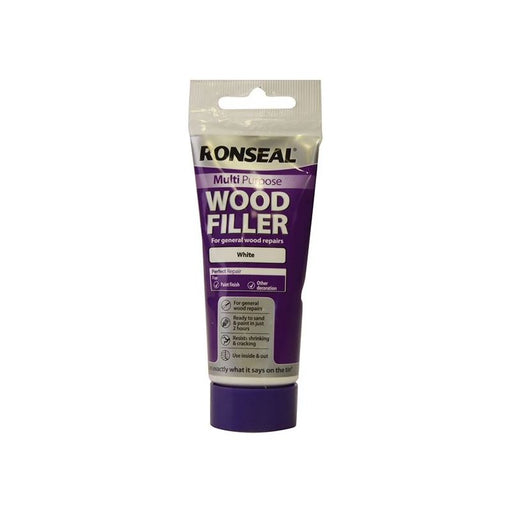 Ronseal Multipurpose Wood Filler Tube White 100g Ronseal - Town Tools