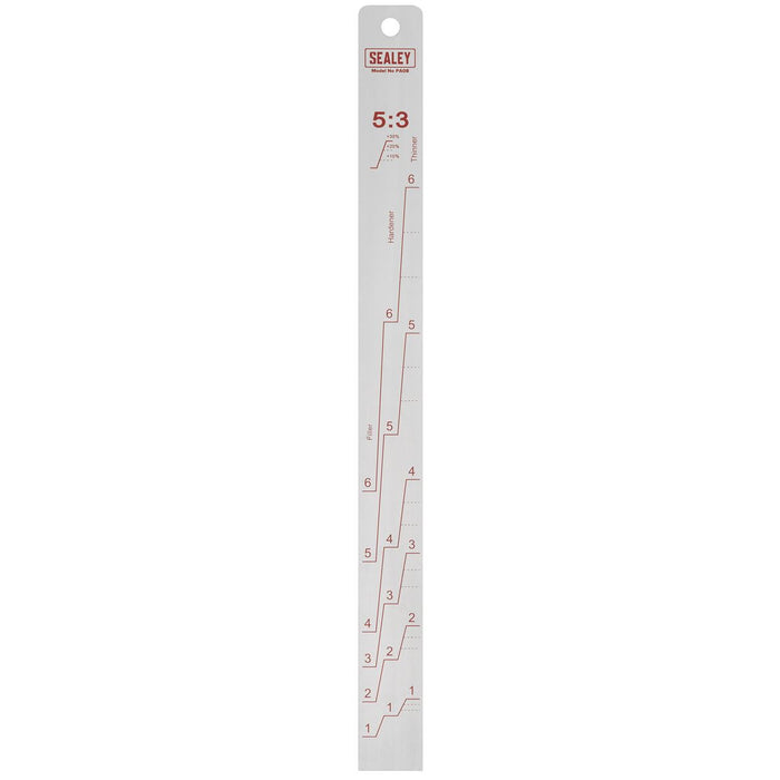 Sealey Aluminium Paint Measuring Stick 5:1/5:3 PA08 Sealey - Town Tools 