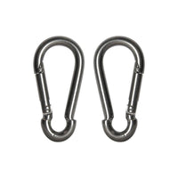 Faithfull Fire Brigade Snap Hook Stainless Steel 6mm (Pack 2)