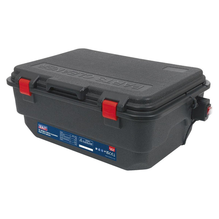 Sealey Mobile Parts Cleaning Tank with Brush SM222 Sealey - Town Tools 