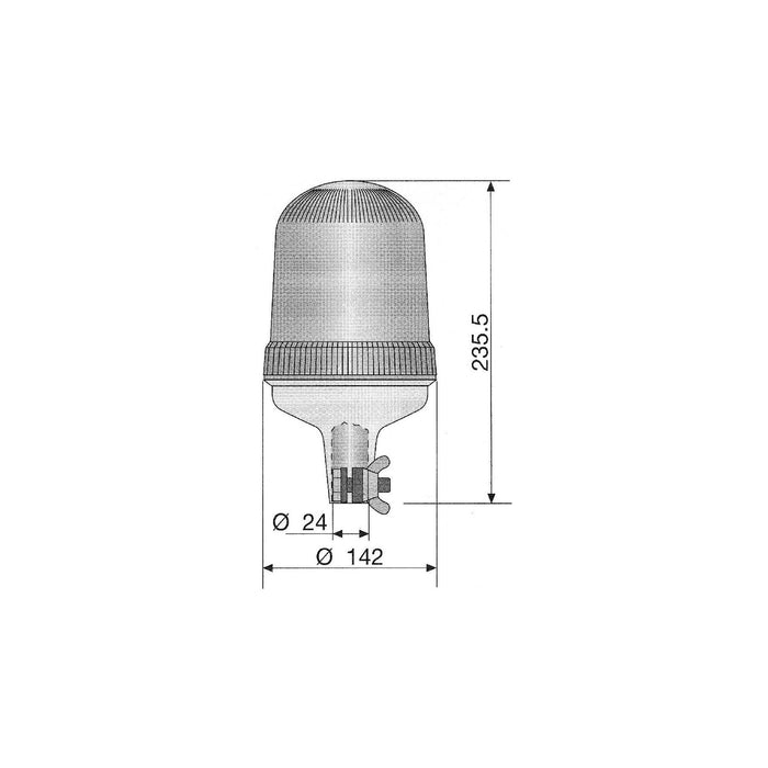 Ring Automotive RCV9930 Dual Voltage Pole Mount, Amber Ring Automotive - Town Tools 