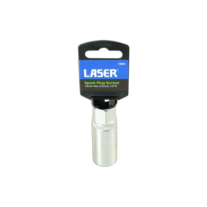 Laser Spark Plug Socket 1/2"D 18mm 1583