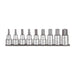 Teng Tools 1/2" Hex Bit Socket Clip Rail Set AF 9 Pieces Teng Tools - Town Tools 