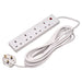 Draper Four Socket Extension Lead with Neon Indicator, 5m Draper - Town Tools