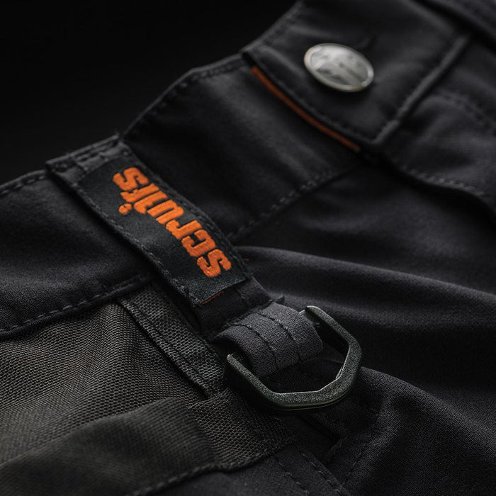 Scruffs Pro Flex Plus Holster Trousers Black 33R Scruffs - Town Tools 