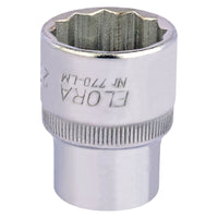 Draper Elora Bi-Hexagon Socket, 1/2" Sq. Dr., 23mm 24682