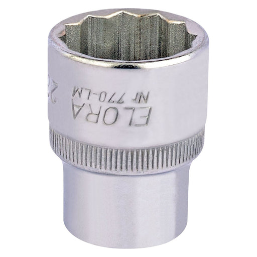 Draper Elora Bi-Hexagon Socket, 1/2" Sq. Dr., 23mm 24682 Draper - Town Tools 