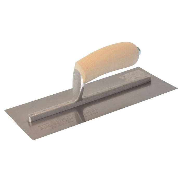Marshalltown MXS1SS Plasterer's Finishing Trowel Stainless Steel Wooden Handle 11 x 4.1/2in Marshalltown - Town Tools
