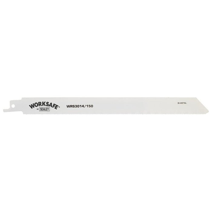 Sealey Reciprocating Saw Blade Metal 150mm 18tpi Pack of 5 WRS3014/150 Sealey - Town Tools 