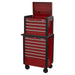 Sealey Topchest 4 Drawer & Rollcab 7 Drawer Combination AP3411STACK Sealey - Town Tools 