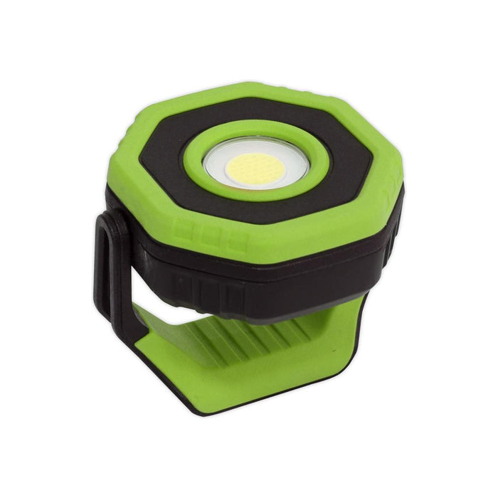 Sealey Rechargeable Pocket Floodlight with Magnet 360 7W COB LED Green Sealey - Town Tools 