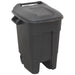 Sealey Refuse/Wheelie Bin 100L Black BM100 Sealey - Town Tools 