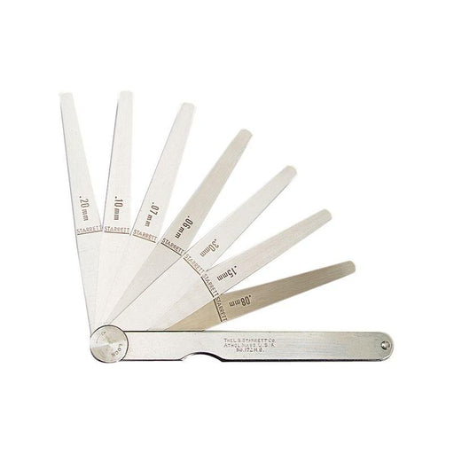 Starrett 173MA Feeler Gauge 13 Piece Set 0.03-0.5mm Starrett - Town Tools